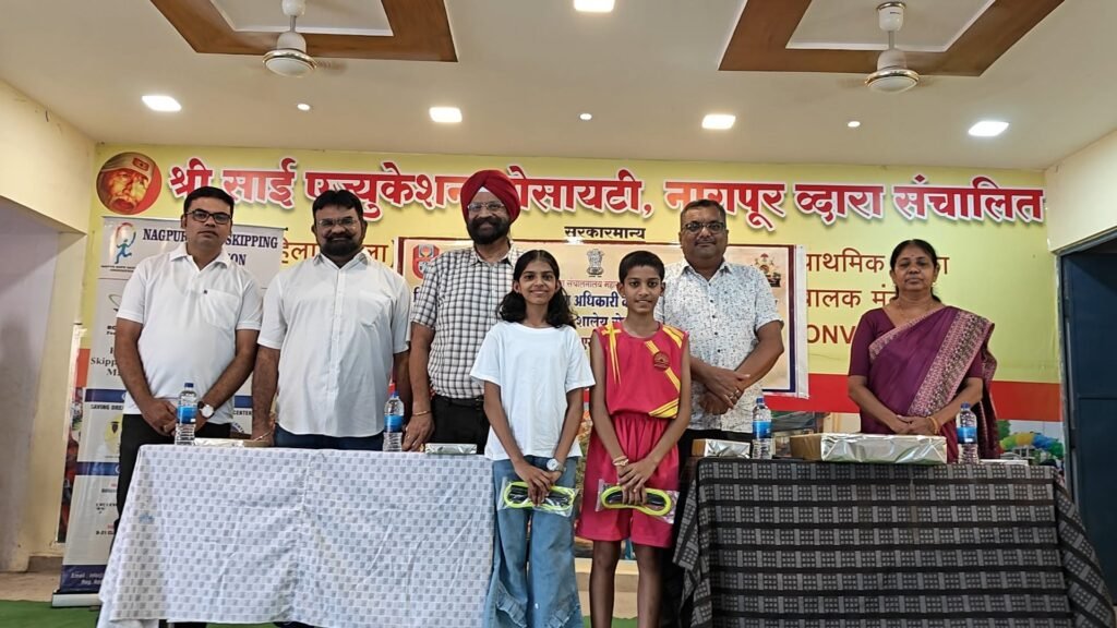Devashri and Diksharth at the 54th KVS National Rope Skipping Championship 2025 — photo 1