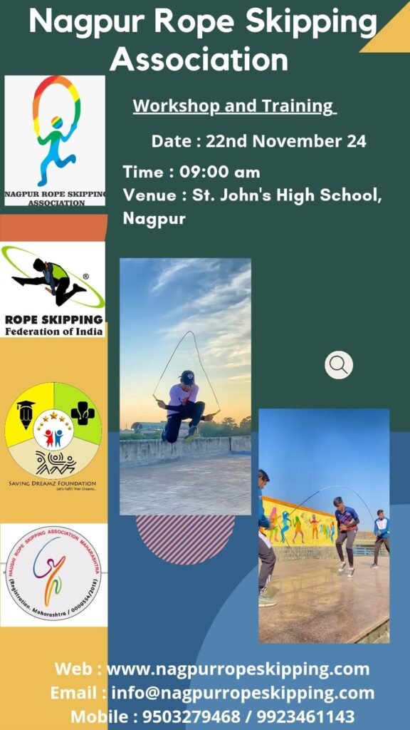Rope Skipping Workshop, 22 November 2024 — Jump Rope Sports Association Nagpur