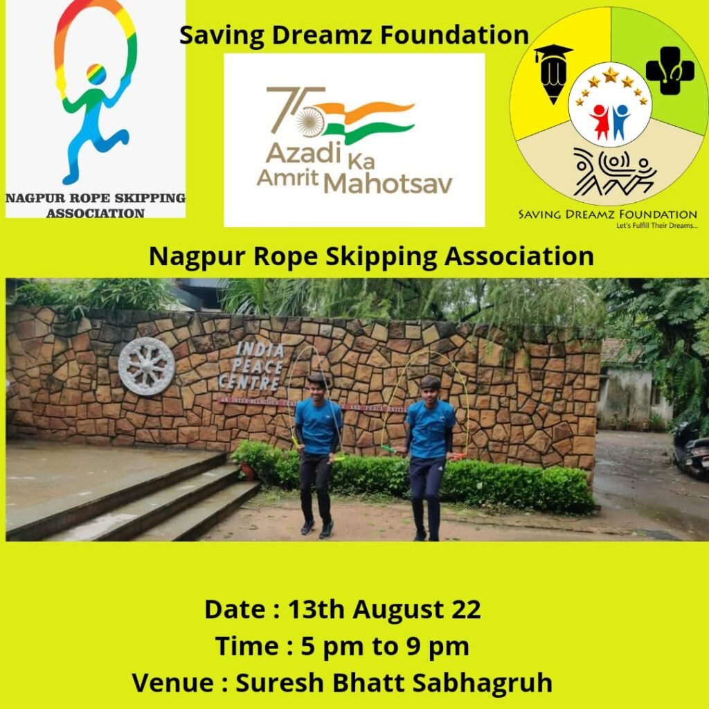 Rope Skipping on Patriotic Song, 13 August 2022 — Jump Rope Sports Association Nagpur